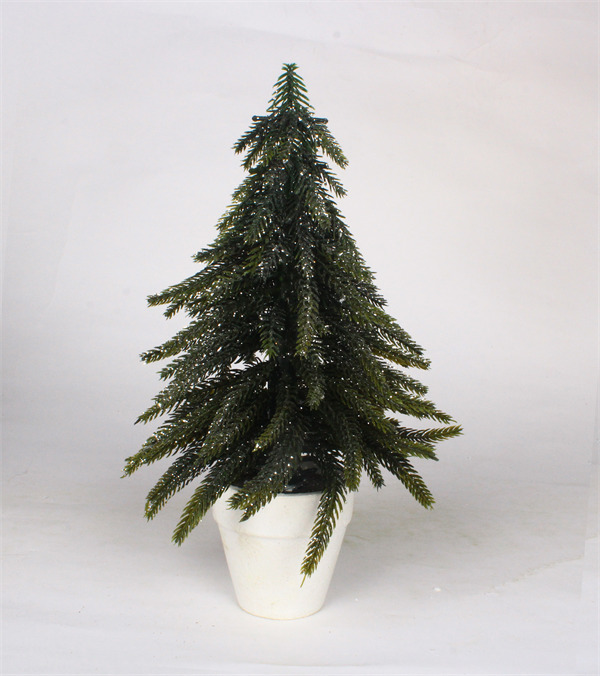 Small Christmas Decorations in White Pot.jpg